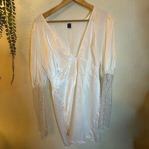 SHEIN White Long Sleeve Dress